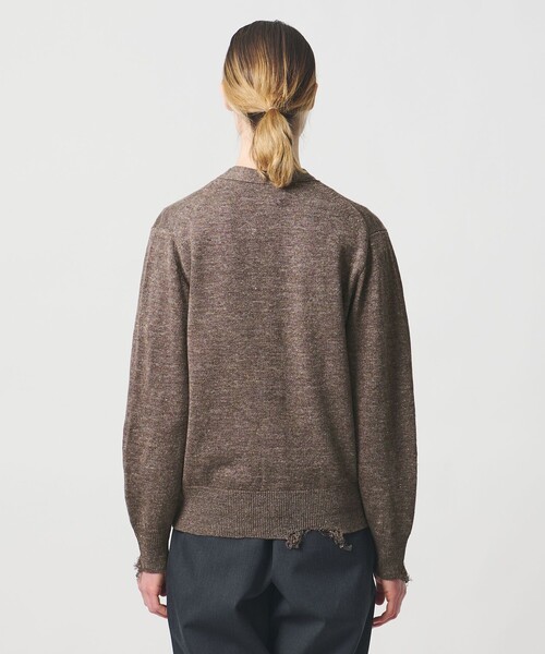 LOEFF（ロエフ）の「＜LOEFF＞ダメージ カーディガン UNISEX（カーディガン/ボレロ・レディース・ダークブラウン/ダークグレー・0/1/2）」の13枚目の写真