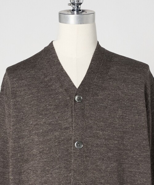 LOEFF（ロエフ）の「＜LOEFF＞ダメージ カーディガン UNISEX（カーディガン/ボレロ・レディース・ダークブラウン/ダークグレー・0/1/2）」の8枚目の写真