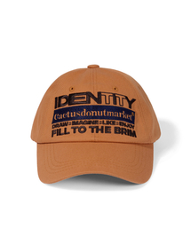 CACTUSDONUTMARKET（カクタスドーナツマーケット）の「Identity Vintage Ball Cap - Orange（キャップ）」