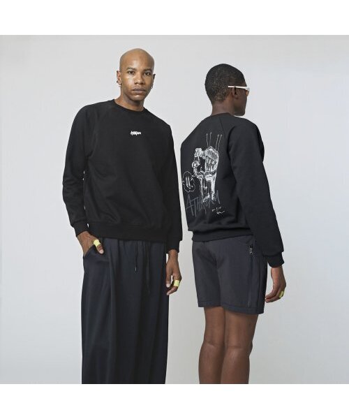ATHPLATFORM(アスプラットフォーム)の「AU32TL03 ソイングスウェットシャツ_ブラック(スウェット・レディース・その他・L/M)」の1枚目の写真