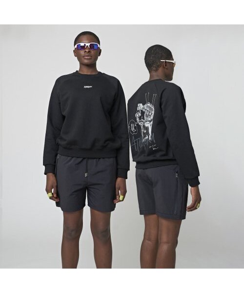 ATHPLATFORM(アスプラットフォーム)の「AU32TL03 ソイングスウェットシャツ_ブラック(スウェット・レディース・その他・L/M)」の2枚目の写真