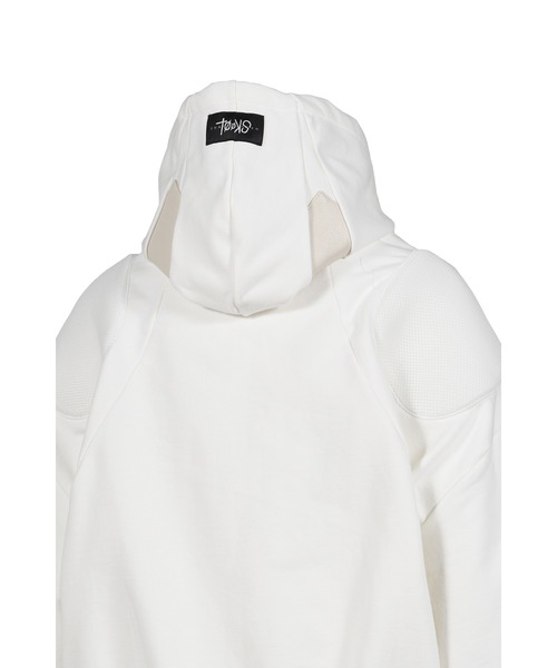 SKOOT(スクート)の「PADDED HOODIE(パーカー・メンズ・ホワイト/ブラック・MEDIUM/SMALL/LARGE)」の10枚目の写真