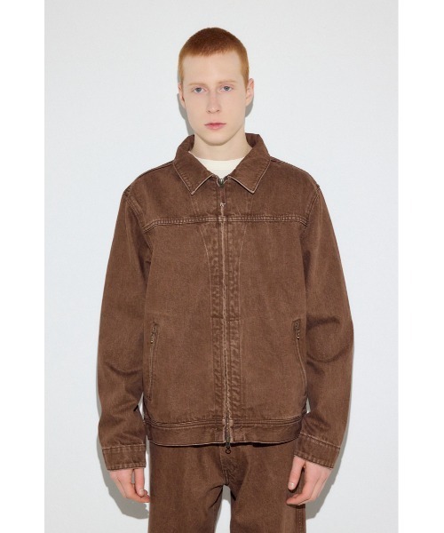 AZUL by moussy(アズールバイマウジー)の「ファスナーデザインGジャン(デニムジャケット・メンズ・ブルー/ライトブルー/ブラウン・SMALL/MEDIUM/LARGE)」の8枚目の写真