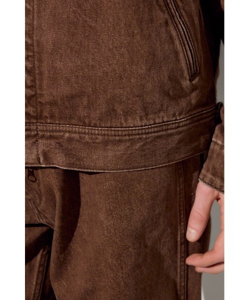 AZUL by moussy(アズールバイマウジー)の「ファスナーデザインGジャン(デニムジャケット・メンズ・ブルー/ライトブルー/ブラウン・SMALL/MEDIUM/LARGE)」の15枚目の写真