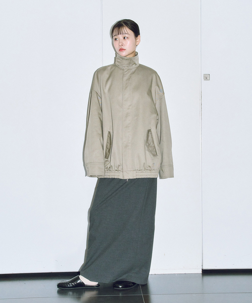 CITYSHOP(シティーショップ)の「COTTON BLOUSON:ブルゾン(ブルゾン・レディース・ベージュ/ブラック・36/38)」の15枚目の写真