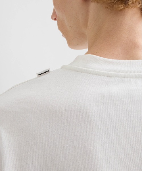 JIL SANDER(ジルサンダー)の「T-SHIRT CN SS(Tシャツ/カットソー・メンズ・ブラック/ホワイト・S/M)」の4枚目の写真