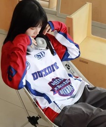 モータースポーツスタイル ロングスリーブ T シャツ