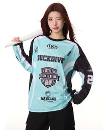 モータースポーツスタイル ロングスリーブ T シャツ