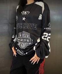 Ritzy（リッツィー）の「モータースポーツスタイル ロングスリーブ T シャツ（Tシャツ/カットソー）」
