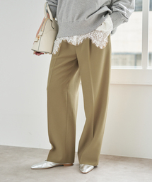 Spick & Span | トロストレッチ1タックパンツ(スラックス)