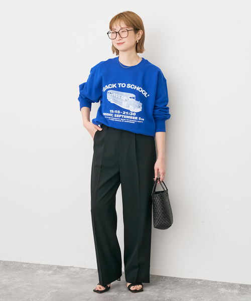 Spick & Span(スピックアンドスパン)の「トロストレッチ1タックパンツ(スラックス・レディース・ベージュ/ブラック・38/36/34)」の3枚目の写真