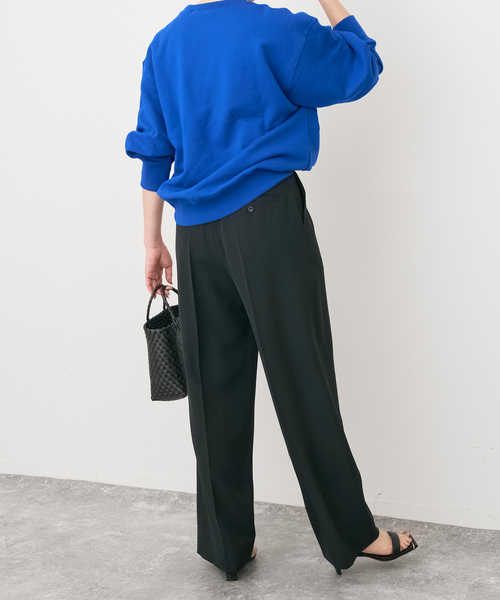 Spick & Span(スピックアンドスパン)の「トロストレッチ1タックパンツ(スラックス・レディース・ベージュ/ブラック・38/36/34)」の11枚目の写真