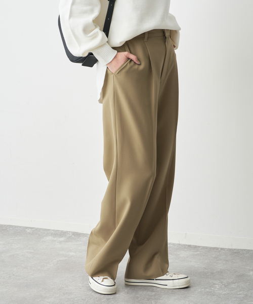 Spick & Span(スピックアンドスパン)の「トロストレッチ1タックパンツ(スラックス・レディース・ベージュ/ブラック・38/36/34)」の20枚目の写真