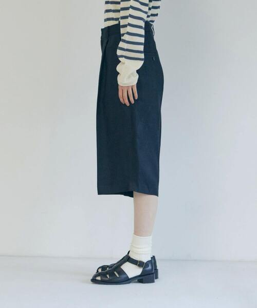 LOISIR（ロワズィール）の「【セットアップ対応】リネンツイルハーフパンツ（その他パンツ・レディース・ブラック/キナリ・36/38）」の15枚目の写真