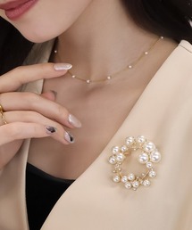 blackdia ocean（ブラックダイヤオーシャン）の「blackdia ocean パールストーンブローチ（ブローチ/コサージュ）」