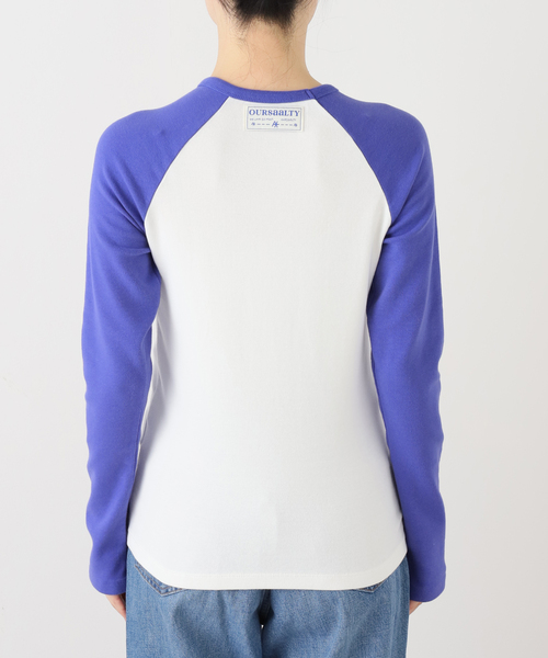 JOINT WORKS(ジョイントワークス)の「OURSAALTY / アワーソルティ Saaalty girl raglan T-shirts(Tシャツ/カットソー・レディース・ブルー/ピンク・FREE)」の5枚目の写真