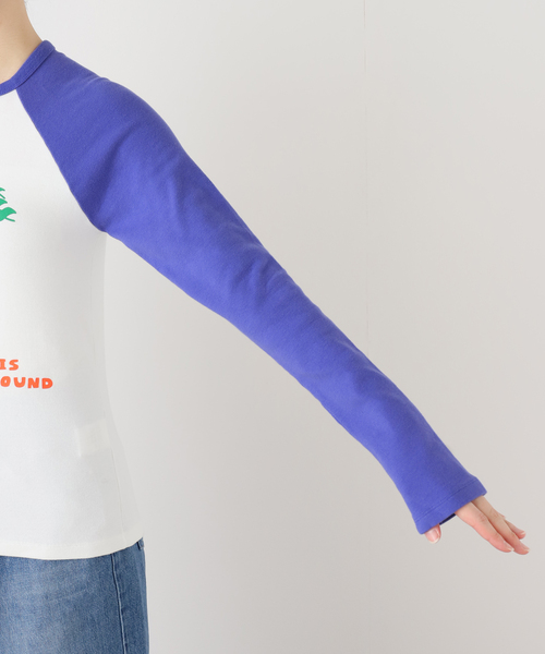 JOINT WORKS(ジョイントワークス)の「OURSAALTY / アワーソルティ Saaalty girl raglan T-shirts(Tシャツ/カットソー・レディース・ブルー/ピンク・FREE)」の7枚目の写真