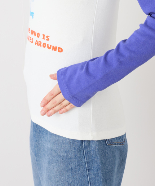 JOINT WORKS(ジョイントワークス)の「OURSAALTY / アワーソルティ Saaalty girl raglan T-shirts(Tシャツ/カットソー・レディース・ブルー/ピンク・FREE)」の9枚目の写真