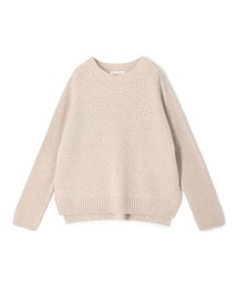 リネンウールバスケット クルーネックプルオーバー