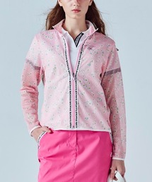 <LADIES>メッシュ花柄ブルゾン