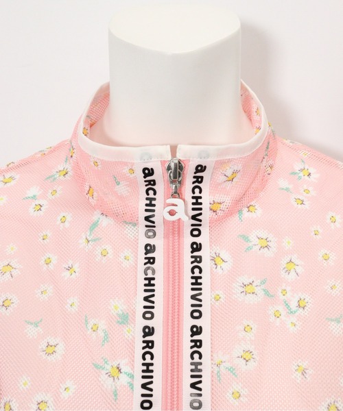 archivio（アルチビオ）の「＜LADIES>メッシュ花柄ブルゾン（ブルゾン・レディース・ネイビー/ホワイト/ピンク・L/M/S）」の4枚目の写真