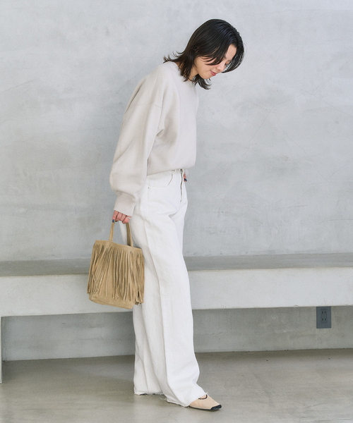 LE TALON（ルタロン）の「MILLELA FIRENZE/ミレッラ FRINGE TOTE（トートバッグ・レディース・ブラウン/ベージュ・FREE）」の5枚目の写真