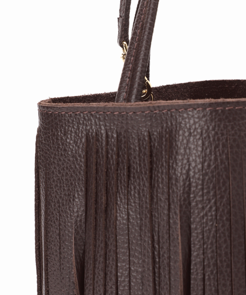 LE TALON（ルタロン）の「MILLELA FIRENZE/ミレッラ FRINGE TOTE（トートバッグ・レディース・ブラウン/ベージュ・FREE）」の17枚目の写真
