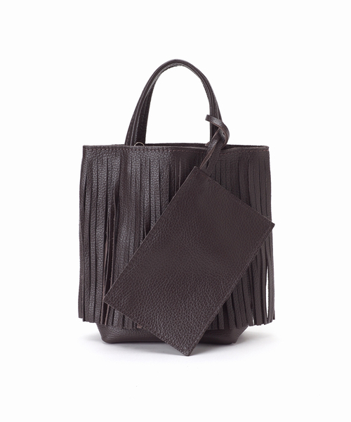 LE TALON（ルタロン）の「MILLELA FIRENZE/ミレッラ FRINGE TOTE（トートバッグ・レディース・ベージュ/ブラウン・FREE）」の2枚目の写真