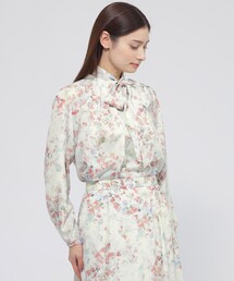 Paul Stuart（ポールスチュアート）の「【ウォッシャブル】ボタニカルブルームプリント ブラウス（シャツ/ブラウス）」