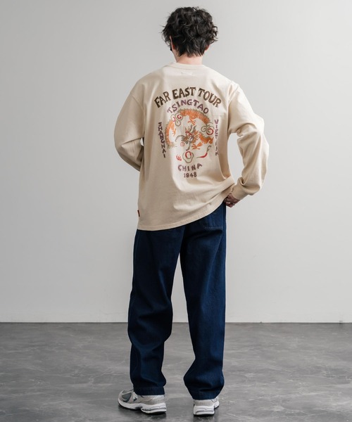 KRIFF MAYER（クリフメイヤー）の「KRIFF MAYER クリフメイヤー オーバーサイズスーベニア刺繍クルーネック長袖Tシャツ(龍) /ロンT 2537202（Tシャツ/カットソー・メンズ・ベージュ/チャコール/パープル/オレンジ・M/XL/L）」の13枚目の写真