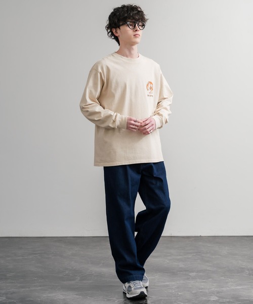 KRIFF MAYER（クリフメイヤー）の「KRIFF MAYER クリフメイヤー オーバーサイズスーベニア刺繍クルーネック長袖Tシャツ(龍) /ロンT 2537202（Tシャツ/カットソー・メンズ・ベージュ/チャコール/パープル/オレンジ・M/XL/L）」の14枚目の写真