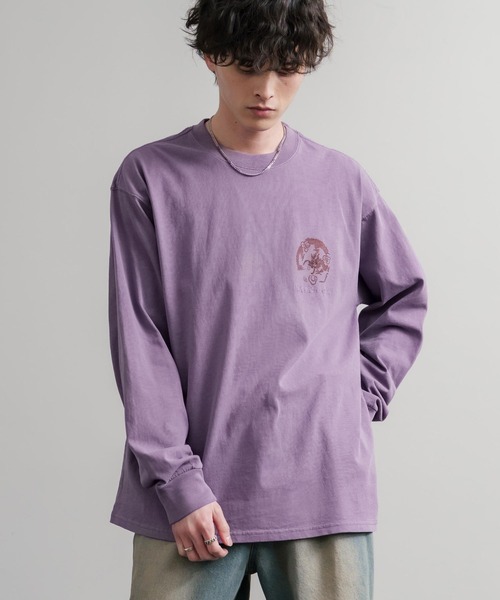 KRIFF MAYER（クリフメイヤー）の「KRIFF MAYER クリフメイヤー オーバーサイズスーベニア刺繍クルーネック長袖Tシャツ(龍) /ロンT 2537202（Tシャツ/カットソー・メンズ・ベージュ/チャコール/パープル/オレンジ・M/XL/L）」の16枚目の写真