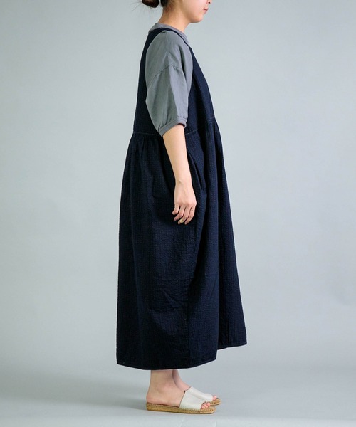 OMNIGOD womens / オムニゴッド] オリジナルインディゴダブルガーゼ
