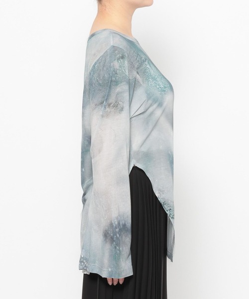 HARE（ハレ）の「スリットガラシアーT(HARE)（Tシャツ/カットソー・レディース・グリーン/ブラック・FREE）」の14枚目の写真