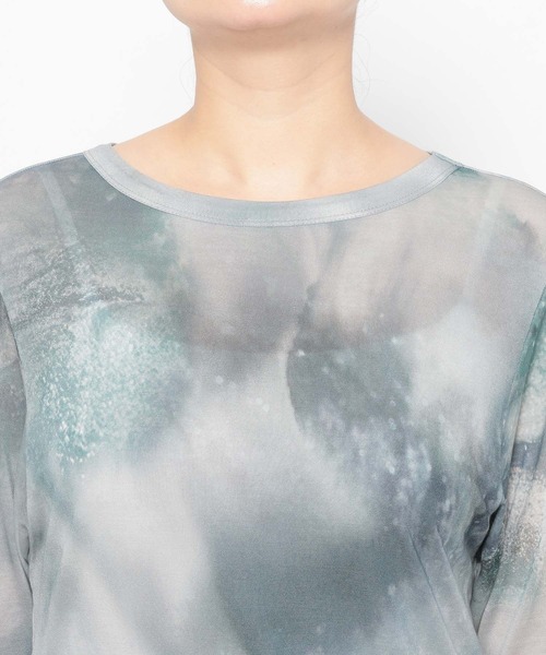 HARE（ハレ）の「スリットガラシアーT(HARE)（Tシャツ/カットソー・レディース・グリーン/ブラック・FREE）」の16枚目の写真