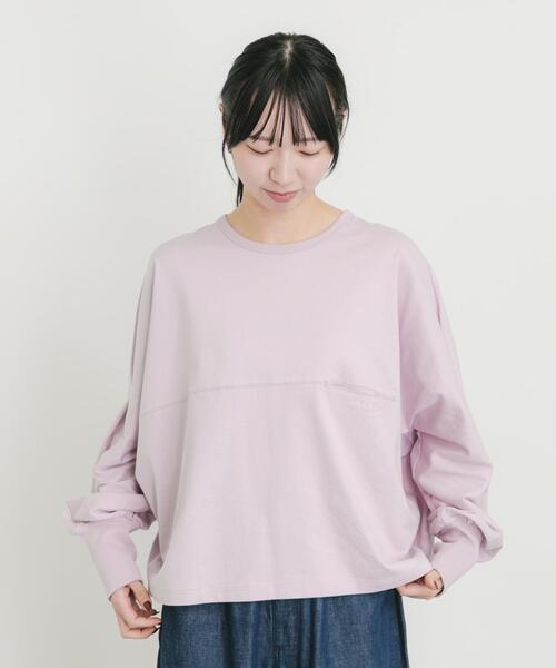 EKAL（エカル）の「スプリットドルマンカットソー（Tシャツ/カットソー・レディース・オフホワイト/チャコールグレー/ピンク・ONE）」の17枚目の写真