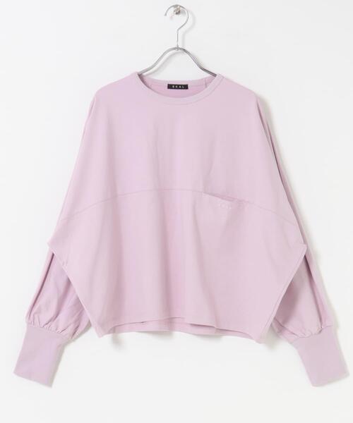 EKAL（エカル）の「スプリットドルマンカットソー（Tシャツ/カットソー・レディース・オフホワイト/チャコールグレー/ピンク・ONE）」の20枚目の写真