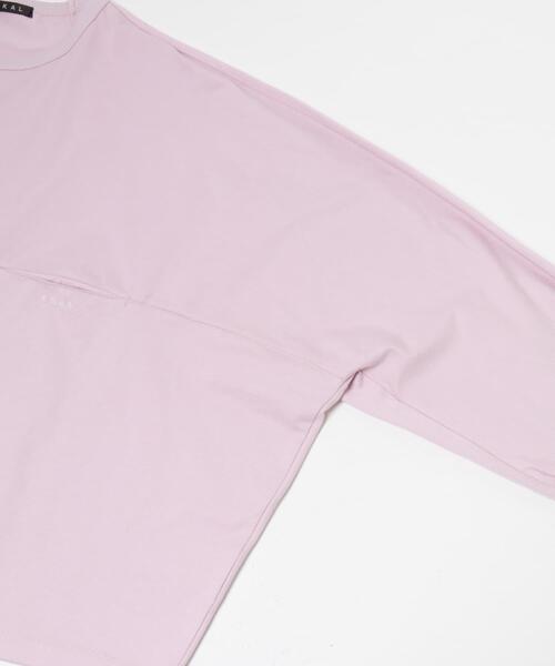 EKAL（エカル）の「スプリットドルマンカットソー（Tシャツ/カットソー・レディース・オフホワイト/チャコールグレー/ピンク・ONE）」の21枚目の写真