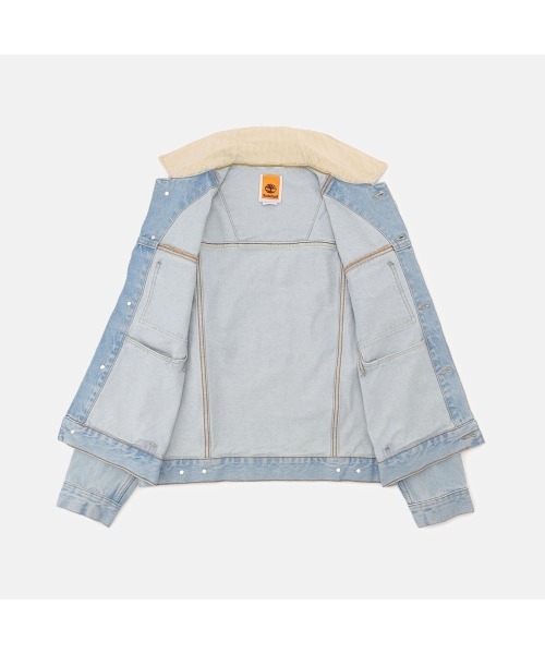 Timberland(ティンバーランド)の「コーデュロイ カラード デニム ジャケット ユニセックス(デニムジャケット・メンズ・ライトブルー・X-LARGE/SMALL/MEDIUM/LARGE)」の3枚目の写真