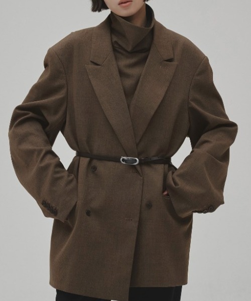 TODAYFUL(トゥデイフル)の「【TODAYFUL/トゥデイフル】Twill Double Jacket/ツイルダブルジャケット(テーラードジャケット・レディース・グレイッシュベージュ/ブラック/ブルー系その他・38/36)」の1枚目の写真