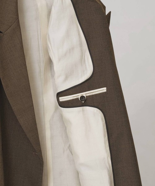 TODAYFUL(トゥデイフル)の「【TODAYFUL/トゥデイフル】Twill Double Jacket/ツイルダブルジャケット(テーラードジャケット・レディース・グレイッシュベージュ/ブラック/ブルー系その他・38/36)」の14枚目の写真
