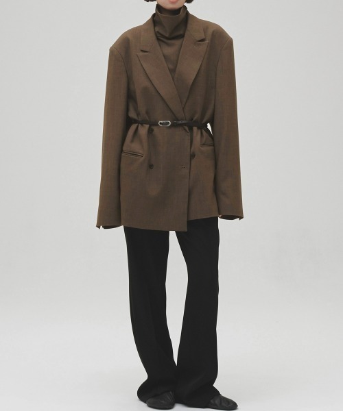 TODAYFUL(トゥデイフル)の「【TODAYFUL/トゥデイフル】Twill Double Jacket/ツイルダブルジャケット(テーラードジャケット・レディース・グレイッシュベージュ/ブラック/ブルー系その他・38/36)」の16枚目の写真