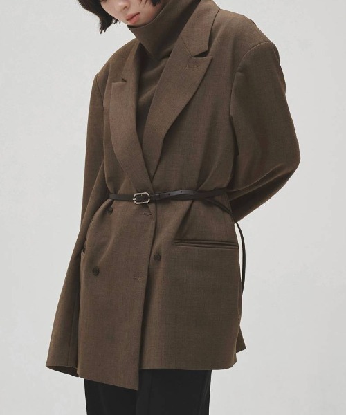 TODAYFUL(トゥデイフル)の「【TODAYFUL/トゥデイフル】Twill Double Jacket/ツイルダブルジャケット(テーラードジャケット・レディース・グレイッシュベージュ/ブラック/ブルー系その他・38/36)」の15枚目の写真