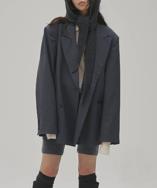 TODAYFUL(トゥデイフル)の「【TODAYFUL/トゥデイフル】Twill Double Jacket/ツイルダブルジャケット(テーラードジャケット・レディース・グレイッシュベージュ/ブラック/ブルー系その他・38/36)」の19枚目の写真
