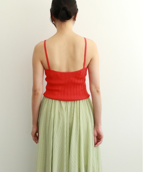 WALANCE（ワランス）の「paper rib knit camisole（キャミソール・レディース・ブラック/レッド/グレイッシュベージュ・FREE）」の16枚目の写真