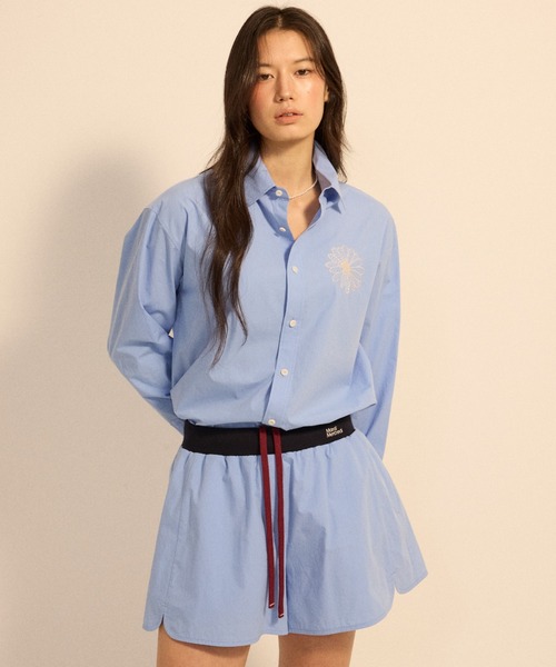 Mardi Mercredi（マルディメクルディ）の「COTTON SHORTS CONTRAST WAISTBAND / コットン ショーツ コントラスト ウェストバンド（その他パンツ・レディース・ペールイエロー/スカイブルー/ブルー/ライトピンク・FREE）」の2枚目の写真
