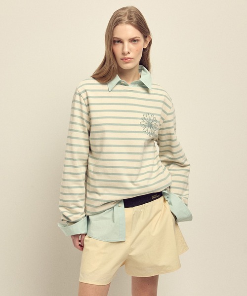 Mardi Mercredi（マルディメクルディ）の「COTTON SHORTS CONTRAST WAISTBAND / コットン ショーツ コントラスト ウェストバンド（その他パンツ・レディース・ペールイエロー/スカイブルー/ブルー/ライトピンク・FREE）」の19枚目の写真