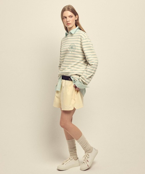 Mardi Mercredi（マルディメクルディ）の「COTTON SHORTS CONTRAST WAISTBAND / コットン ショーツ コントラスト ウェストバンド（その他パンツ・レディース・ペールイエロー/スカイブルー/ブルー/ライトピンク・FREE）」の20枚目の写真