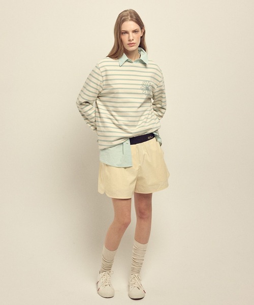 Mardi Mercredi（マルディメクルディ）の「COTTON SHORTS CONTRAST WAISTBAND / コットン ショーツ コントラスト ウェストバンド（その他パンツ・レディース・ペールイエロー/スカイブルー/ブルー/ライトピンク・FREE）」の21枚目の写真