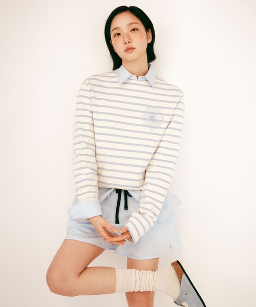 Mardi Mercredi（マルディメクルディ）の「COTTON SHORTS CONTRAST WAISTBAND / コットン ショーツ コントラスト ウェストバンド（その他パンツ・レディース・ペールイエロー/スカイブルー/ブルー/ライトピンク・FREE）」の14枚目の写真